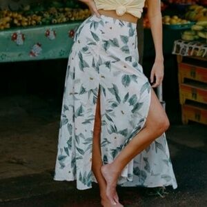Salty Blonde Peachy Keen Maxi in Multi Skirt